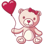 Autocollant Ours En Peluche Mignon 3