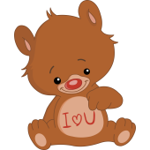 Autocollant Ours En Peluche Mignon 13