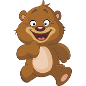 Autocollant Ours En Peluche Mignon 14