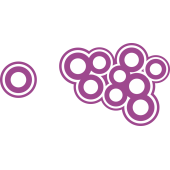 Autocollant Cercle Moderne Violet