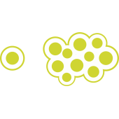 Autocollant Cercle Moderne Jaune