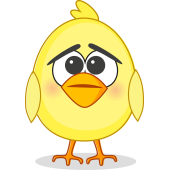 Autocollant Mignon Poussin