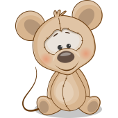 Autocollant Mignon Souris