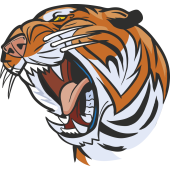 Autocollant Mascotte Tigre