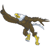 Autocollant Mascotte Aigle