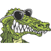 Autocollant Crocodile
