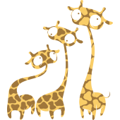 Autocollant Bd 12 Girafe