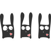 Autocollant Bd 17 Lapin Cur