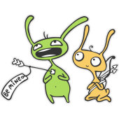 Autocollant Bd 25 Lapin Flèche