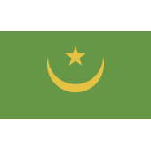 Autocollant Drapeau Mauritanie