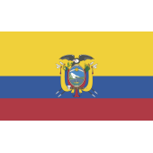 Autocollant Drapeau Equateur