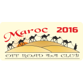 Autocollant 4x4 Off Road Maroc 2016