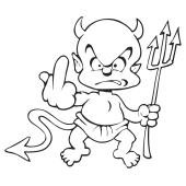 Sticker petit diable