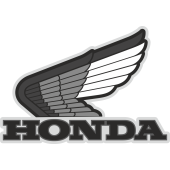 Autocollant Honda Moto Gris 2