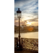 Sticker Porte Paris Coucher De Soleil