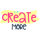 Autocollant Create More
