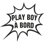 Sticker Humour Play Boy