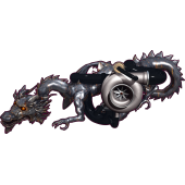 Flaming 3d autocollant Dragon Turbo