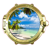 Sticker Trompe Oeil Hublot 2