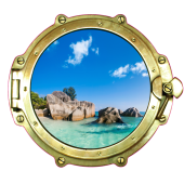 Sticker Trompe Oeil Hublot 3