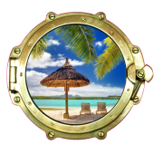 Sticker Trompe Oeil Hublot 4