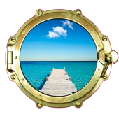 Sticker Trompe Oeil Hublot 7