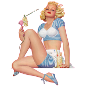 Autocollant pinup-02