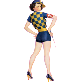 Autocollant pinup-04