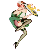 Autocollant pinup-09