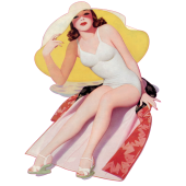 Autocollant pinup-10