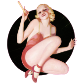 Autocollant pinup-12