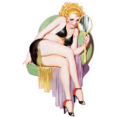 Autocollant pinup-13