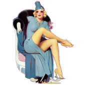 Autocollant pinup-15