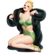 Autocollant pinup-19