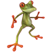 Autocollants grenouilles