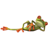 Autocollants grenouilles