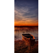 Barque Coucher De Soleil