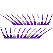 Autocollant Cils Violet