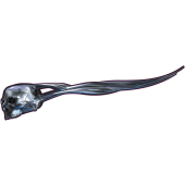 Autocollant Tete de Mort Gris
