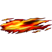 Autocollant Flamme