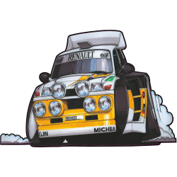 Autocollant 029-Renault 5 Supermaxi