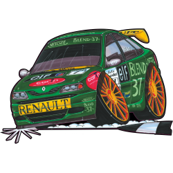 Autocollant 044-Renault Laguna BTCC