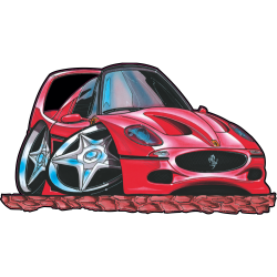 Autocollant 068-Ferrari-F50