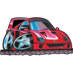 Autocollant 097-Ferrari-F40