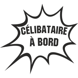 Sticker Humour Célibataire