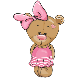 Autocollant Ours En Peluche Mignon 8