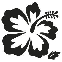 Sticker hibiscus