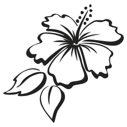 stickers hibiscus