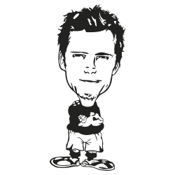 Sticker foot beckham david