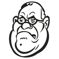 Stickers caricature Le Pen